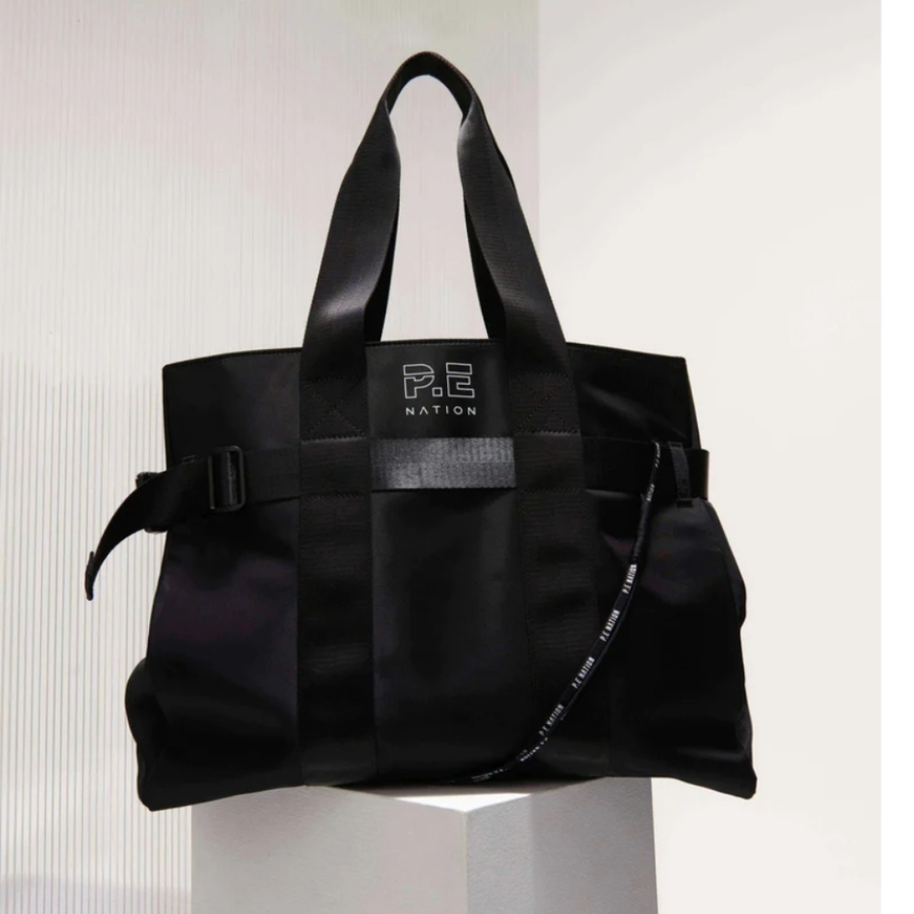 PE Nation Functional Yoga Tote in Black NWT